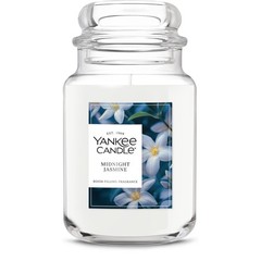 Yankee Candle Midnight Jasmine Scented Candle, Large Jar,