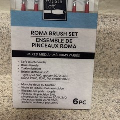 Artist Loft Roma Brush Set 6 PC Mixed Media/Mediums Varies