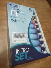 Mont Marte® water mixable oil paint Artist Intro Set 8 pieces x 18 ml. NEW