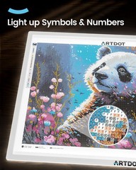 ARTDOT A1 Large LED Light Pad Diamond Painting AC Powered