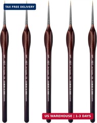 XDT#729 Artist Micro Detail Paint Brush, Small Detail Painting Brushes 5 Piece #