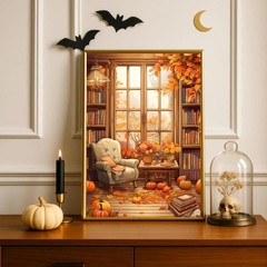 Fall Leaf Diamond Art Kits for Adults,5D DIY Autumn Pumpkin Diamond Dots for Adu