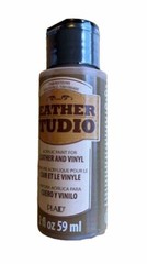 Plaid Leather Studio Acrylic Paint Leather / Vinyl 2 oz Rusted Pipe Color 71426
