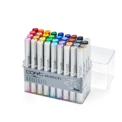 Too Copic Sketch Basic 36 Color Set 1 Count (Pack of 1), Multicolored