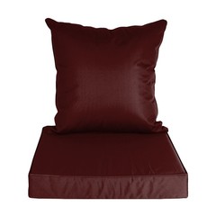 Outdoor Seat Cushion Set Waterproof Patio Furniture Cushion and Back Pillow F…