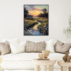 Paint by Numbers Kit for Adults – Countryside Sunset 16x20inch, Countryside-1