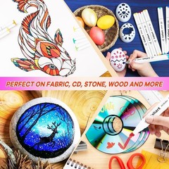 Pastel Markers, 61 Colors Dual Tip Art Markers Sketch Pens Permanent Alcohol …
