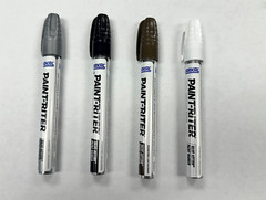 Markal Valve Action Paint Marker with 1/8″ Bullet Tip, (12 Markers)