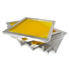 6 Pieces Screen Frames w/Yellow 305 (120T) Mesh for Screen Printing Press 8″*14″