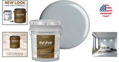 Pebble Gray Eco-Friendly Paint & Primer – One-Coat, Eggshell Finish, 5 Gallons