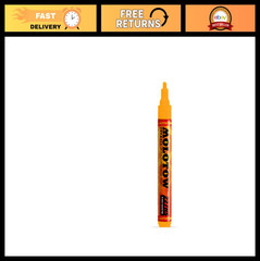 Acrylic Paint Marker 4mm Neon Orange Fluorescent – Vibrant Art Supplies, 1 Each
