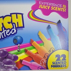 Mr. Sketch 22ct Scented Markers Chisel Tip Assorted Colors 2054594 New