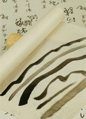 2 Rolls Wenzhou Archaize +White Xuan Rice Paper Fiber Rolls Painting Calligraphy