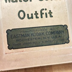 Antique Eastman Kodak Velox Water Color Outfit Transparent Water Color Stamps
