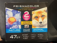 Prismacolor Technique Nature Animals Drawing Set 2 Art Lessons in 1 47 Piece Kit