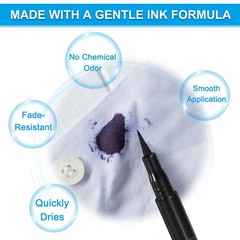 5.71 Inches Fabric Marker Pen, Fabric Brush Point Marker Navy Blue