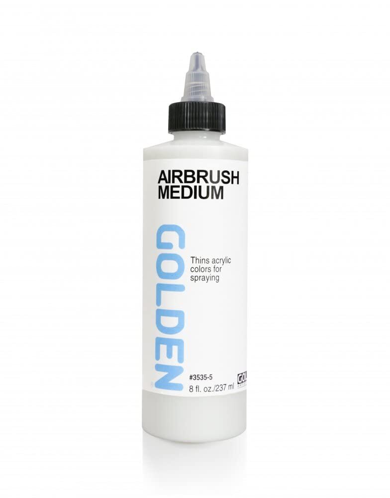 Golden Airbrush Medium 8oz for Acrylic Painting Artists Paint Supplies