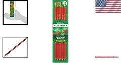 12 Count Non-Toxic Carmine Red Erasable Pencils – Ideal for Teachers and Artists