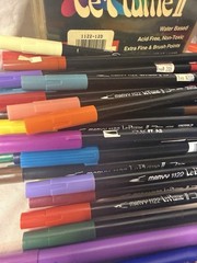 Staedtler Marvy Le Plume Tombow Chisel Pentel Crayola Craft Color Marker 146 LOT