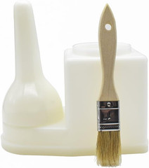 19040 30-Ounce Glue Container with Brush, White