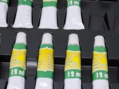 20 Colour Deluxe Wooden Colourful portable art colouring paint Brush set