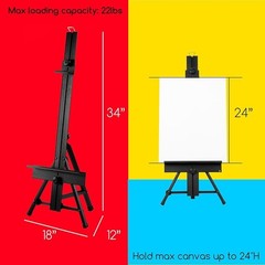 Premium Aluminum Tripod Tabletop Easel Adjustable Height Art Display Holder New