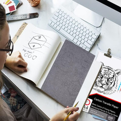 200 Sheets Black Carbon Paper for Tracing On Fabric | Carbon Paper for Tracing o