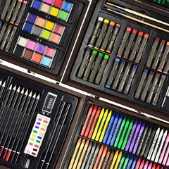 Sunnyglade 145 Piece Deluxe Art Set, 145 Count (Pack of 1), multi-color