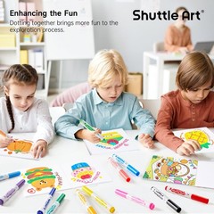 Super Washable Markers, 30 Colors Broad Line Conical Tip Markers for Kids, Ul…
