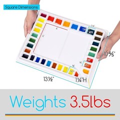 Professional Ceramic Paint Palette: 33-Well Large Format for Artists & Students