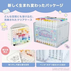 Brush Type + Fine Tip Sanrio x Ohuhu Marker Pens: 80 Colors Pastel Marker Set