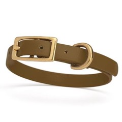 Dog Pet Collar with Brass Hardware Size XS W 1/2” L 9” – 12” Coyote Brown