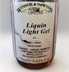 Discontinued Winsor & Newton Liquin Light Gel Glaze For Oil Color, Used, Vintage