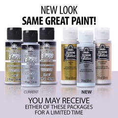 Acrylic Paint Extreme Glitter Assorted Colors Silver 2 oz 2787