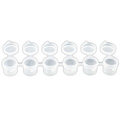 6/8 Strips Mini Paint Box 6Strips Empty Paint Strips with Lids DIY Enthusiasts