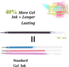 Glitter Gel Pens 33 Colors Neon Glitter Pens Set Gel Art Markers with 40% More