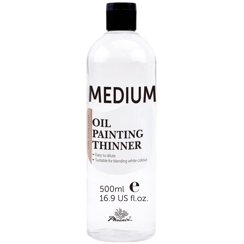 Oil Paint Thinner 500ml – 16.9 Fl Oz. Oil Brush Cleaner, Odorless Painting Di…