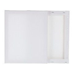 2 Pcs Stretched Canvas, 8×10″ Artist Boards 4/5″ Profile Cotton Panels,White