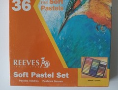 Reeves Fine Soft Pastel Set 36 Piece Art 65mm X 10mm Vibrant Strong Colors NEW