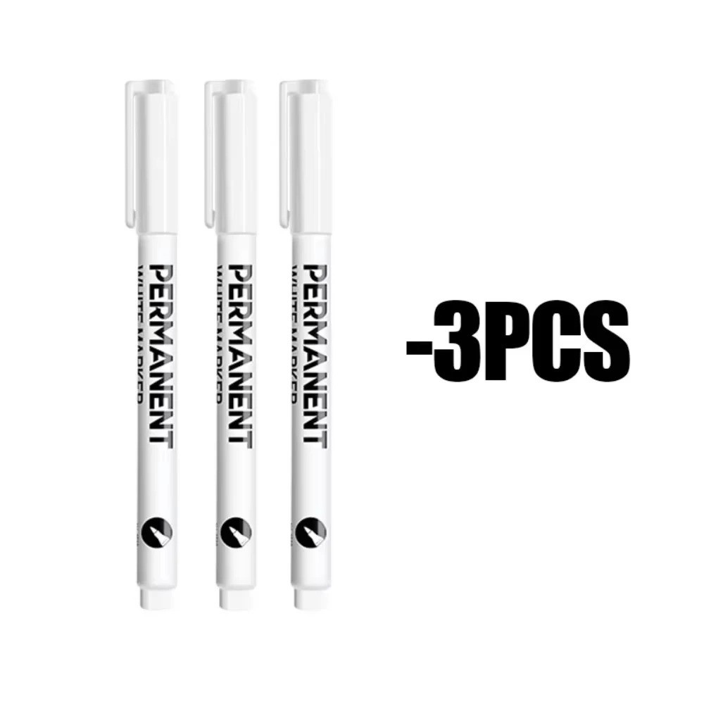 3/6 Pack Acrylic White Paint Pens White Permanent Marker with Extra Fine Point