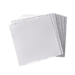 30 PCS 8×8 Inch Deckle Edge Watercolor Paper 100% Cotton 140lb 300 GSM Pad