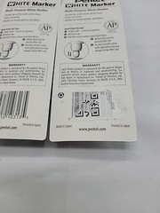 Lot Of 2 Pentel White Marker 100W New