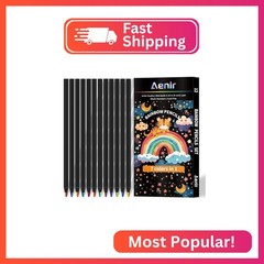 Aenir Easter Basket Essentials, 7 Color in 1 Rainbow Pencils for Kids, 12 Pack R