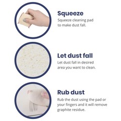 Pacific Arc Dry Cleaning Pads Small for Drafting, Art, Office Product