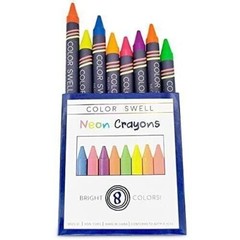 Color Swell Neon Bulk Crayons Packs – 18 Boxes of Fun Neon Bulk Crayons (144…