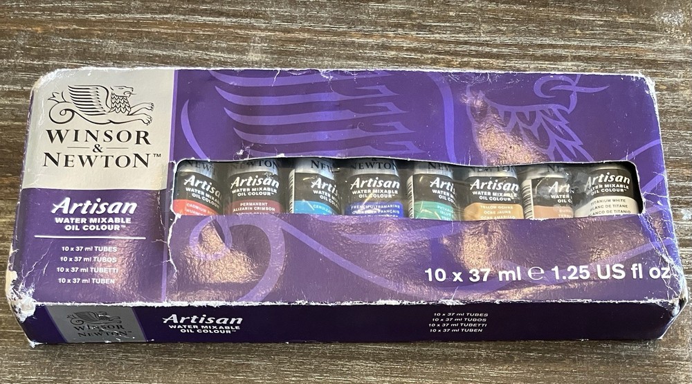 Winsor & Newton Artisan Water Mixable Oil Color Paint Set, 1.25-Oz (37Ml) Tubes,