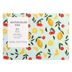 30 Sheets Watercolor Paper Pad A5 8.3×5.8 Inch Cold Press 300 GSM Tearable