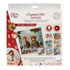CraftBuddyUS CCK-XMAS SET: 18x18cm “The Magic Of Christmas” Set of 8 Cards