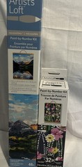 NIB Lot of 2 Artist’s Loft Paint by Number Kit 16 in x 21.5 And 8X10 See Photos