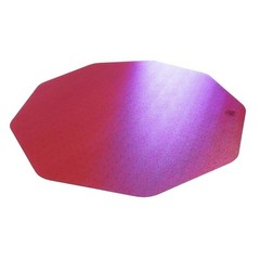 Pemberly Row Modern Vinyl Chair Mat for Hard Floors Cerise Pink 38″ x 39″